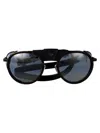 Vuarnet Matte Havana Blue Titanium Sunglasses In Blue