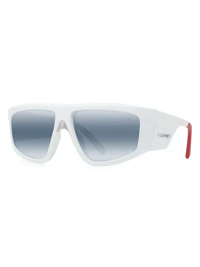 Vuarnet Men's Altitude 03 58mm Rectangle Sunglasses In White