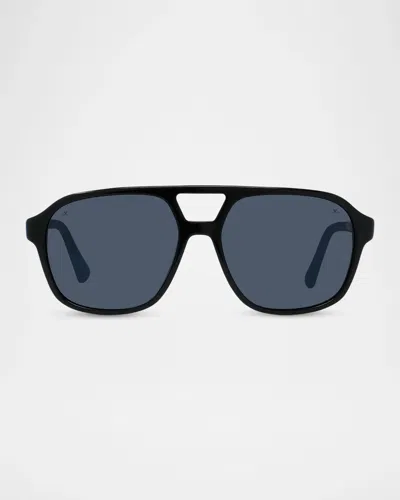 Vuarnet Men & Apos;s Alpine 03 59mm Pilot Sunglasses In Black/othe