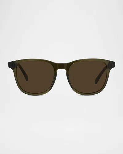 Vuarnet Men & Apos;s Belvedere 03 Square Acetate Sunglasses In Gray