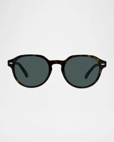 Vuarnet Men & Apos;s Belvedere 14 Acetate Round Sunglasses In Black