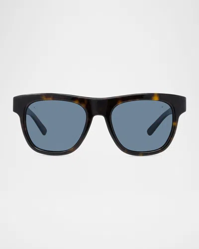 VUARNET MEN'S BELVEDERE 06 ACETATE SQUARE SUNGLASSES