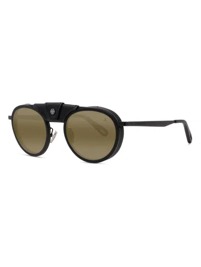 Vuarnet Men's Glacier 01 52mm Round Sunglasses In Neutral