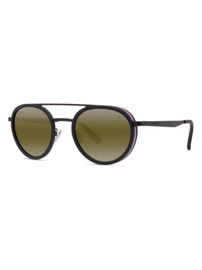 Vuarnet Men's Lifestyle Edge 02 Round Sunglasses In Black