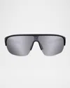 Vuarnet Men's Racing 03 Nylon Shield Sunglasses In Matte Black Gradient Blue