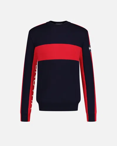 Vuarnet Navy/red Men's Racing Pullover In Black