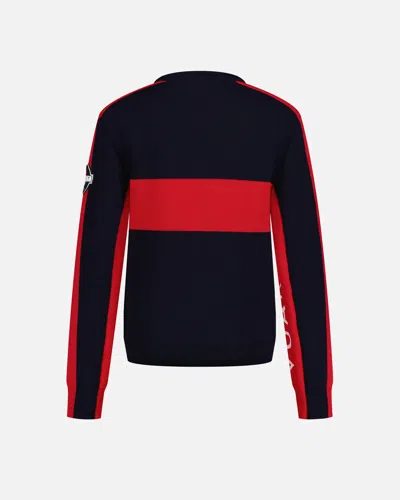 Vuarnet Navy/red Women's Racing Pullover In Blue