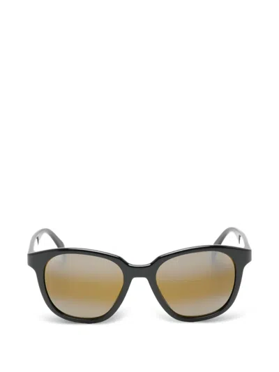 Vuarnet Oval-frame Sunglasses In Black
