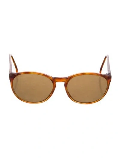 Pre-owned Vuarnet Oversize Tinted Sunglasses In Orange