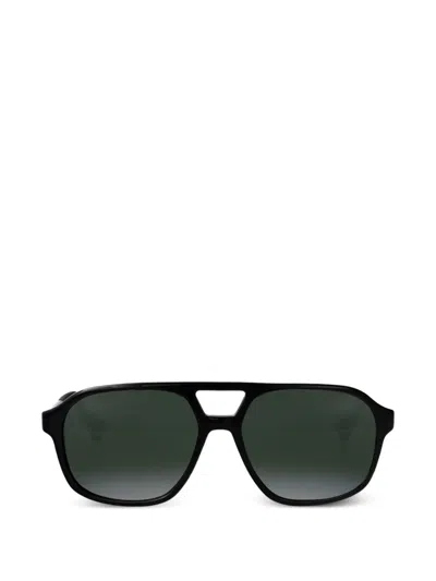 Vuarnet Pilot-frame Sunglasses In Black