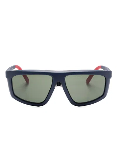 Vuarnet Rectangle-frame Sunglasses In Blue