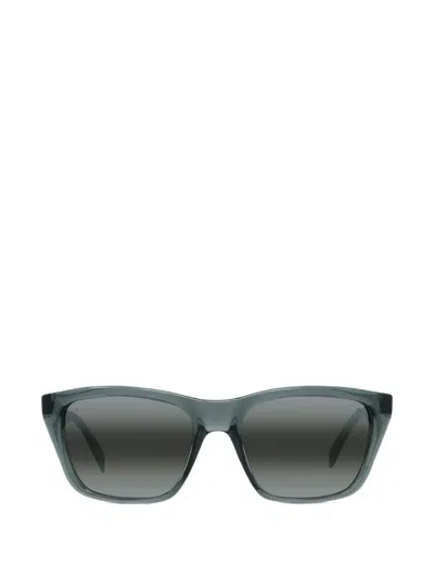 Vuarnet Rectangle Frame Sunglasses In Green