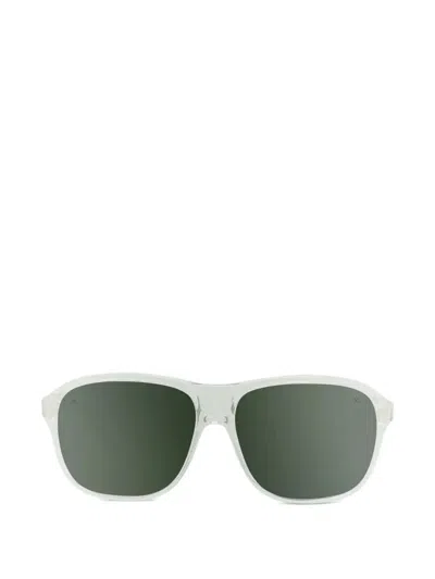 Vuarnet Rectangle-frame Sunglasses In Green