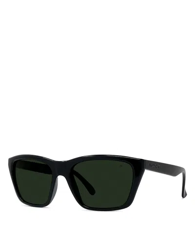Vuarnet Rectangular Sunglasses, 58mm In Black