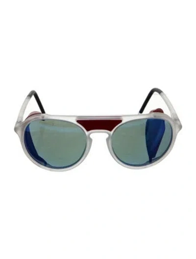 Pre-owned Vuarnet Round Tinted Sunglasses In Multi