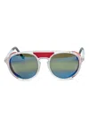 Vuarnet Side-shield Round Sunglasses In Neutral