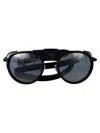 Vuarnet Matte Havana Blue Titanium Sunglasses In Blue
