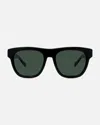 Vuarnet Rectangle Frame Sunglasses In Black