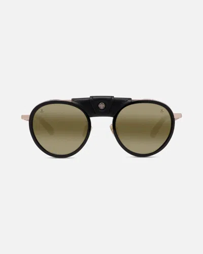 Vuarnet Sunglasses In Black/light Gold