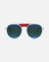 Vuarnet Sunglasses In Transparent/red