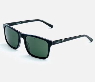 Pre-owned Vuarnet Sunglasses Vl161900071121 Vl1619 Belvedere 1619 Black-flag + Pure Grey In Gray