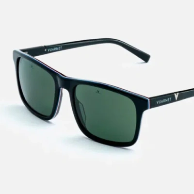 Pre-owned Vuarnet Sunglasses Vl161900071121 Vl1619 Belvedere 1619 Black-flag + Pure Grey In Gray