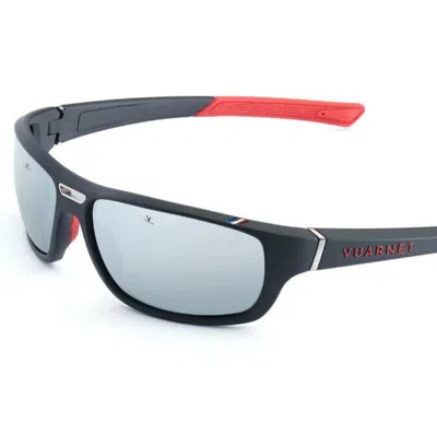 Pre-owned Vuarnet Sunglasses Vl191800121123 Vl1918 Racing 1918 Black + Pure Grey - Sf In Gray