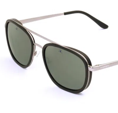 Pre-owned Vuarnet Sunglasses Vl210700021622 Vl2107 Edge 2107 Black/silv. + Grey Polar Plzd In Gray