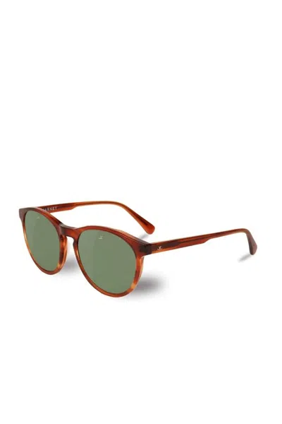 Vuarnet Unisex District Sunglasses In Tortoise, Pure Grey In Brown