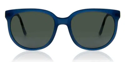 Vuarnet Vl0002a Legend 02 Valley 0050 1136 Men's Sunglasses Blue Size 55