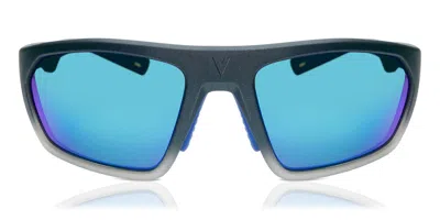 Vuarnet Vl2010 Air Large Polarized 0004 1626 Men's Sunglasses Grey Size 62 In Gray