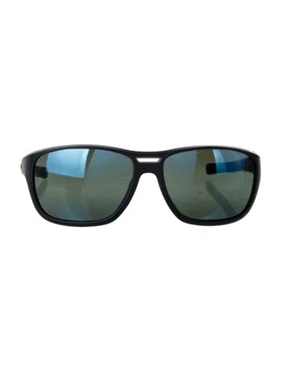 Pre-owned Vuarnet Wayfarer Mirrored Sunglasses In Blue