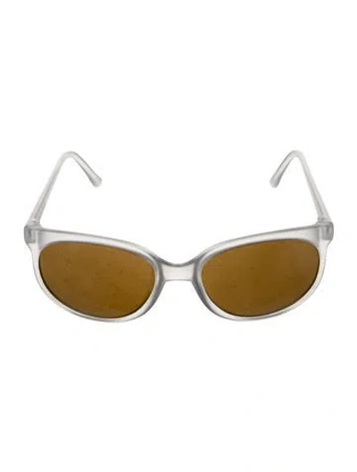 Pre-owned Vuarnet Wayfarer Mirrored Sunglasses In Transparent