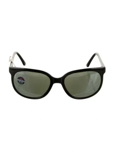 Pre-owned Vuarnet Wayfarer Tinted Sunglasses In Black