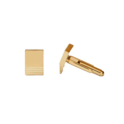 Vue By Sek Gold Layered Square Cufflinks