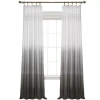 Vue Signature Arashi Fashion Rod Pocket Light-filtering Single Curtain Panel In Gray