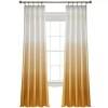 Vue Signature Arashi Fashion Rod Pocket Light-filtering Single Curtain Panel In Yellow