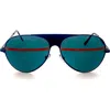 Vuliwear Elevated Polarized Aviator Sunglasses In Blue