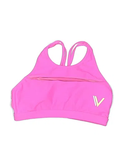 Pre-owned Vull Swimsuit Top Pink Swimwear
