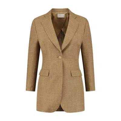 Vulto Women's Gold Cashmere Blazer