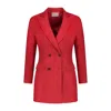 Vulto Women's Linen Jacket Red In Red