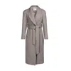 Vulto Women's Neutrals Taupe Shawl Coat