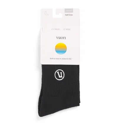 Vuori 2.0 Crew Performance Socks In Black