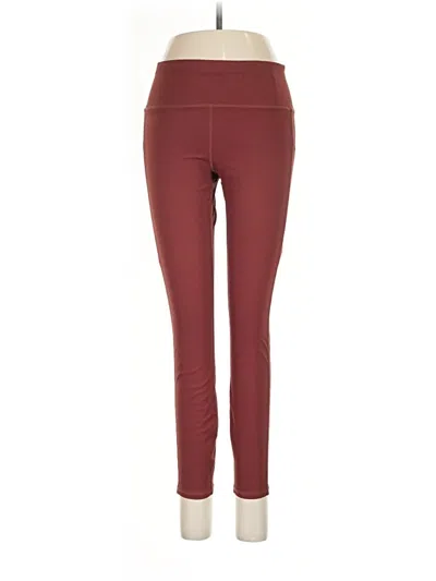 Pre-owned Vuori Active Pants In Burgundy