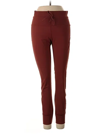 Pre-owned Vuori Active Pants In Burgundy