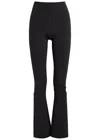 Vuori All The Feels Flared Stretch-jersey Leggings In Black