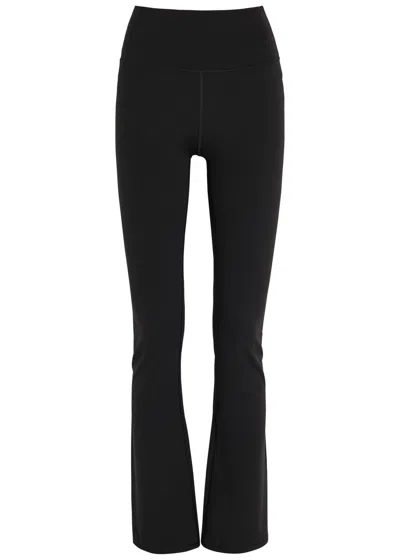 Vuori All The Feels Slim Flared-leg Stretch-jersey Leggings In Black