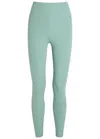 Vuori All The Feels Stretch-jersey Leggings In Green