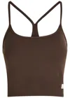 Vuori All The Feels Stretch-jersey Tank In Brown