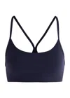 Vuori All The Feels Stretch-nylon Soft-cup Bra In Blue